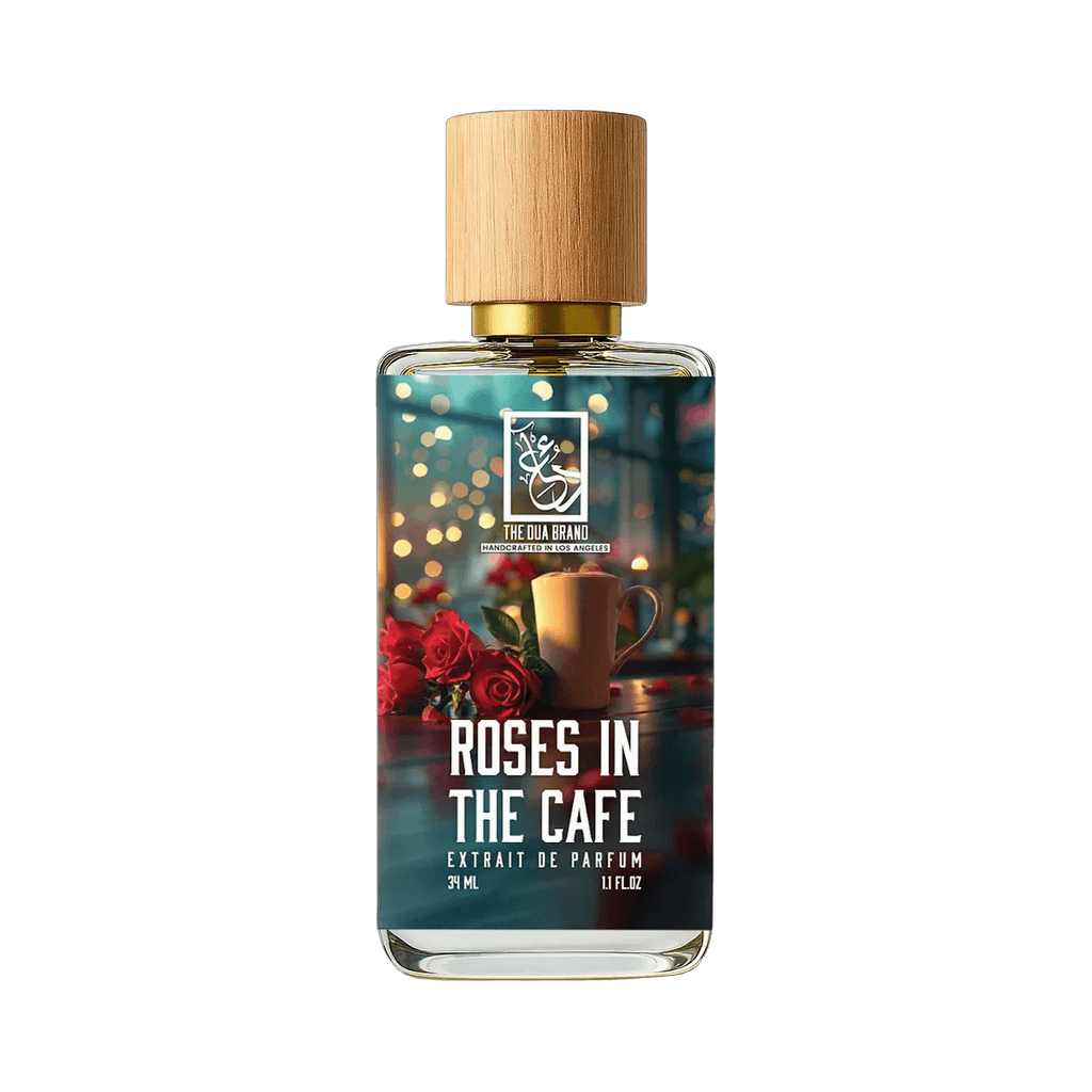 Roses in the Cafe bottle