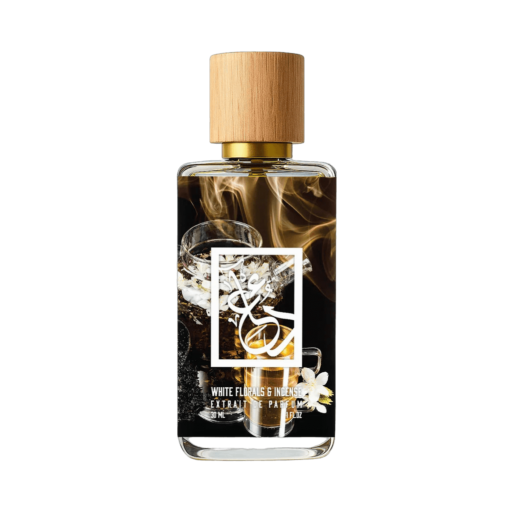 White Florals and Incense bottle